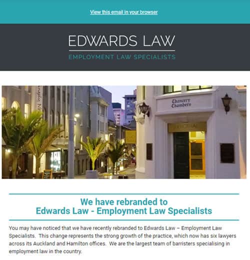 employment law specialist in Auckland hamilton tauranga waikato region edwards law publications June 2018 2