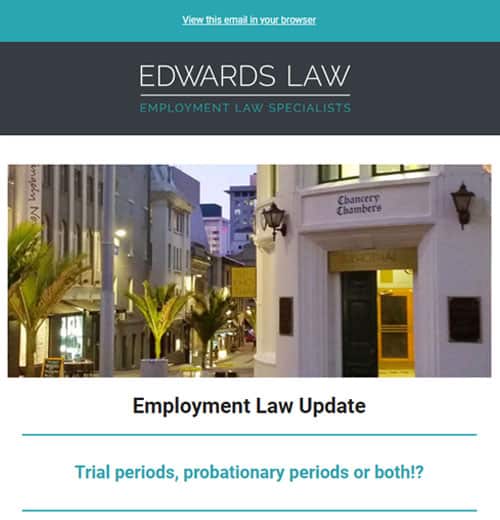 employment law specialist in Auckland hamilton tauranga waikato region edwards law publications June 2018