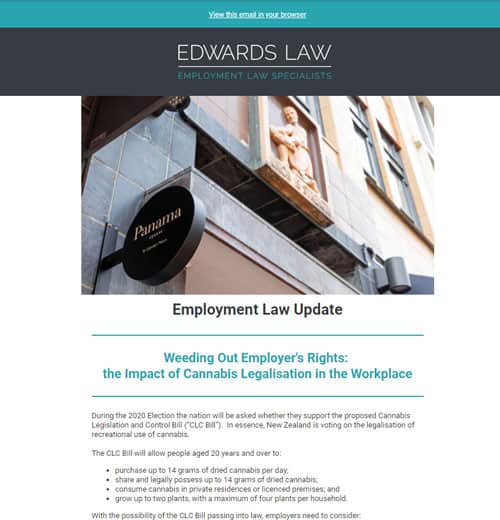 employment law specialist in Auckland hamilton tauranga waikato region edwards law publications october 2020